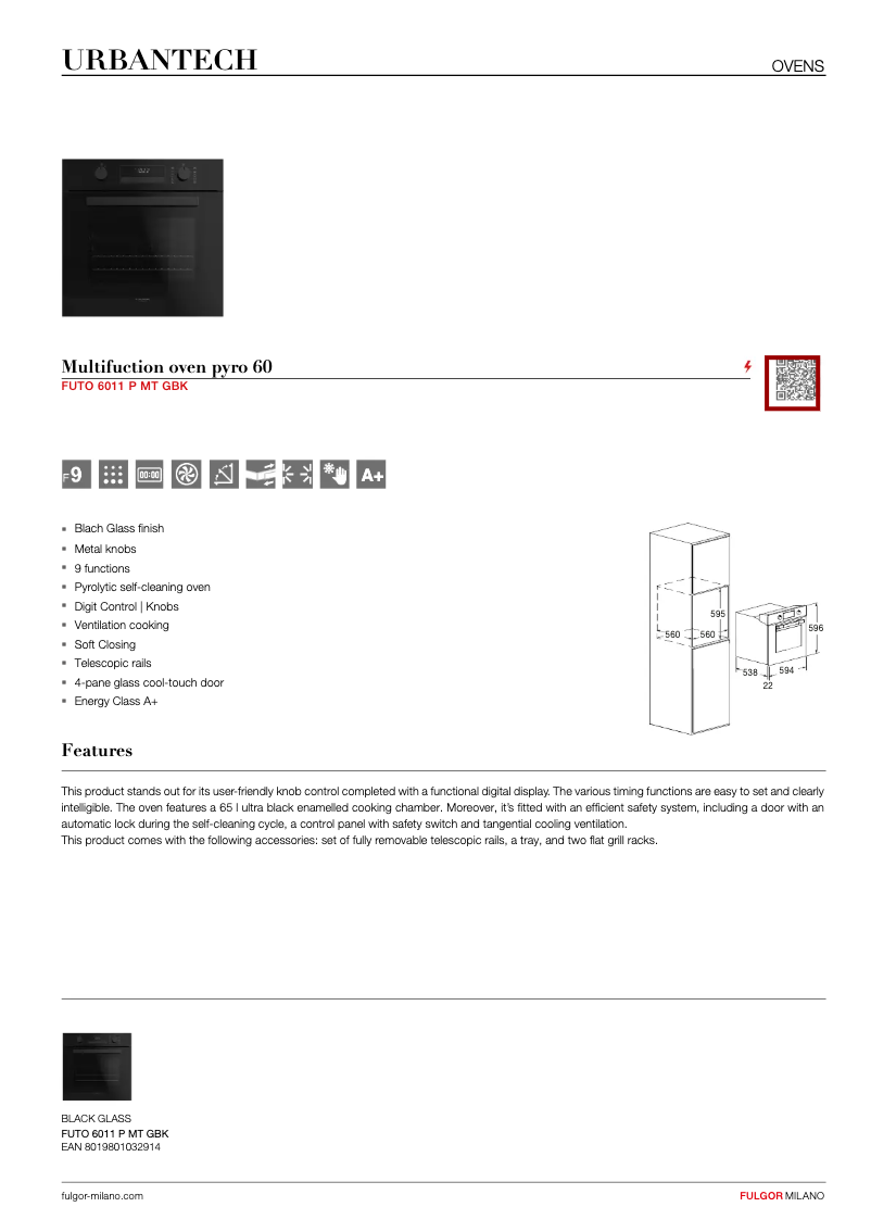 Imagen de la primera página del manual del dispositivo FUTO 6011 P MT GBK