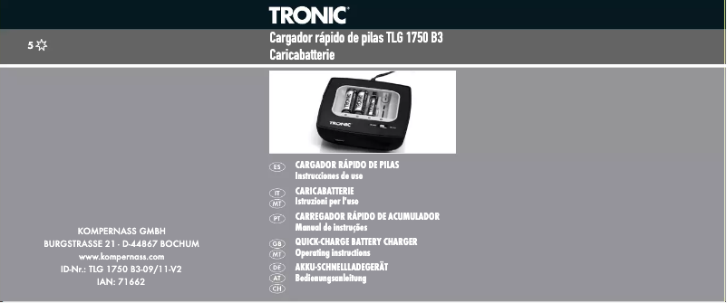 Página nº 1 - Manual de usuario Tronic TLG 1750 B3