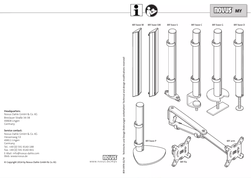 Imagen de la primera página del manual del dispositivo MY Twin Fix G