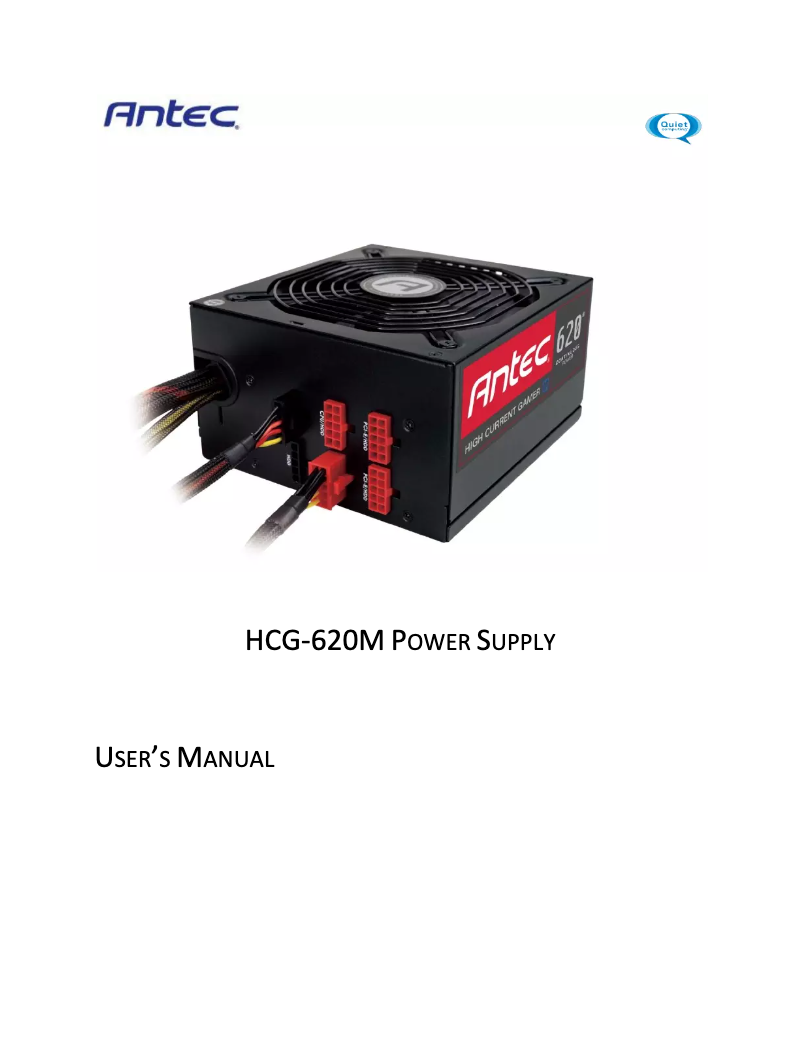 Imagen de la primera página del manual del dispositivo HCG-620M