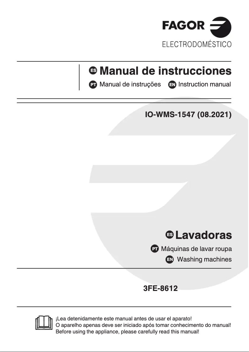 Imagen de la primera página del manual del dispositivo 3FE-8612