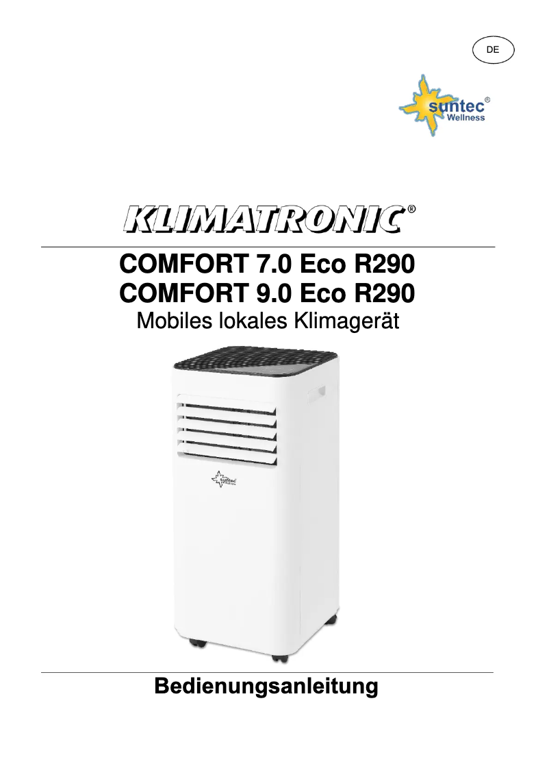 Página 1 del manual Manual de usuario Suntec Comfort 9.0 Eco R290