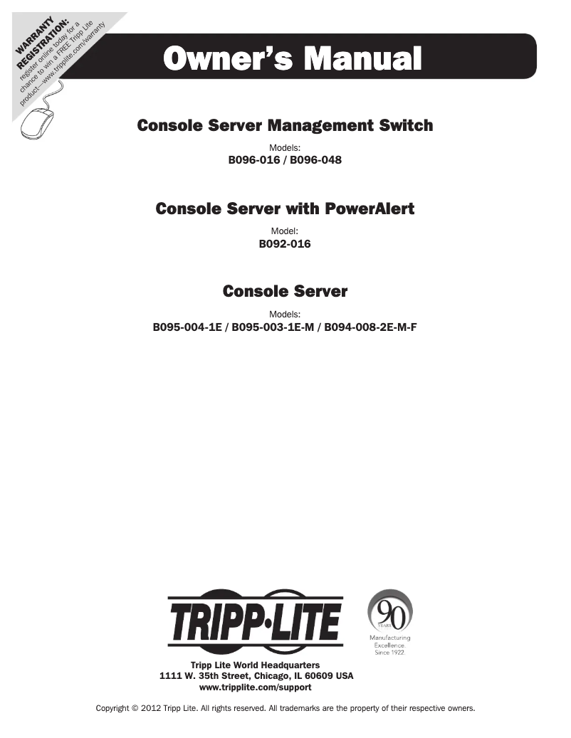 Página 1 del manual Manual de usuario Tripp Lite B095-004-1E