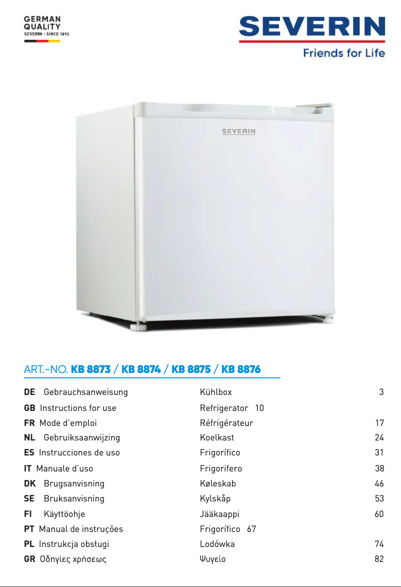 Página 1 del manual Manual de usuario Severin KB 8874