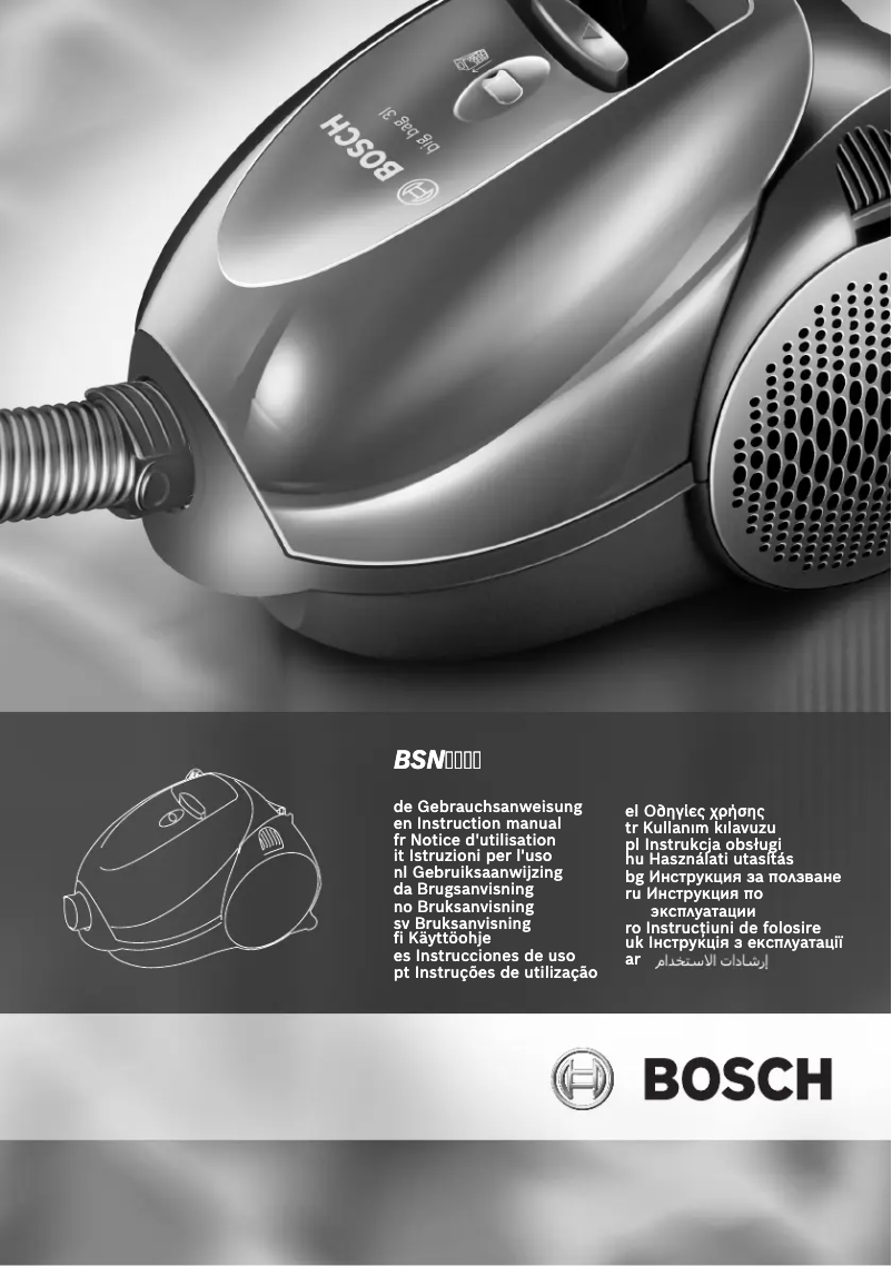 Página 1 del manual Manual de instrucciones Bosch BSN2100RU