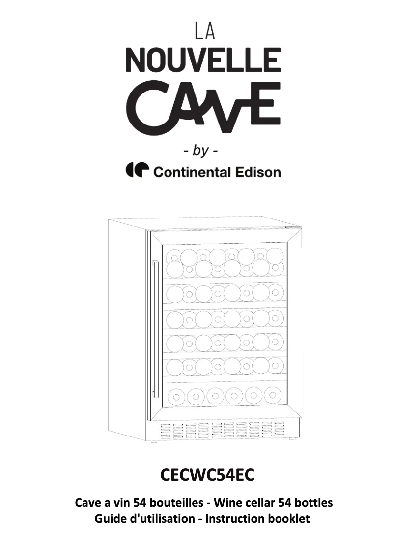 Página 1 del manual Manual de usuario Continental Edison CECWC54EC