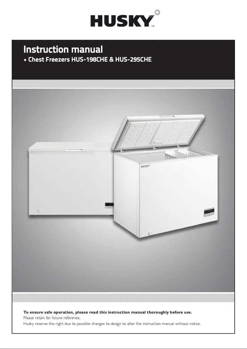 Página 1 del manual Manual de usuario Husky HUS-198CHE