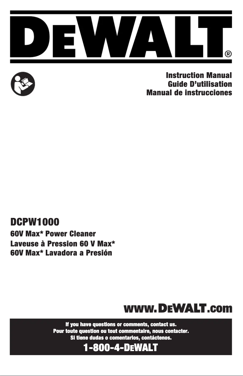 Imagen de la primera página del manual del dispositivo DCPW1000