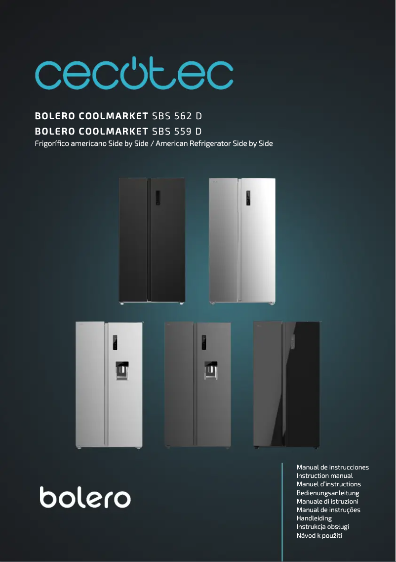 Página nº 1 - Manual de usuario Cecotec Bolero CoolMarket SBS 559