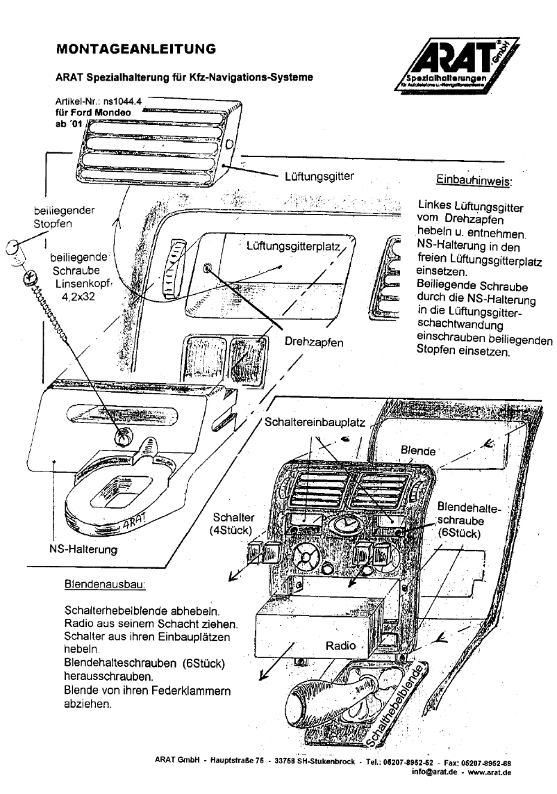 Imagen de la primera página del manual del dispositivo NS1044.4