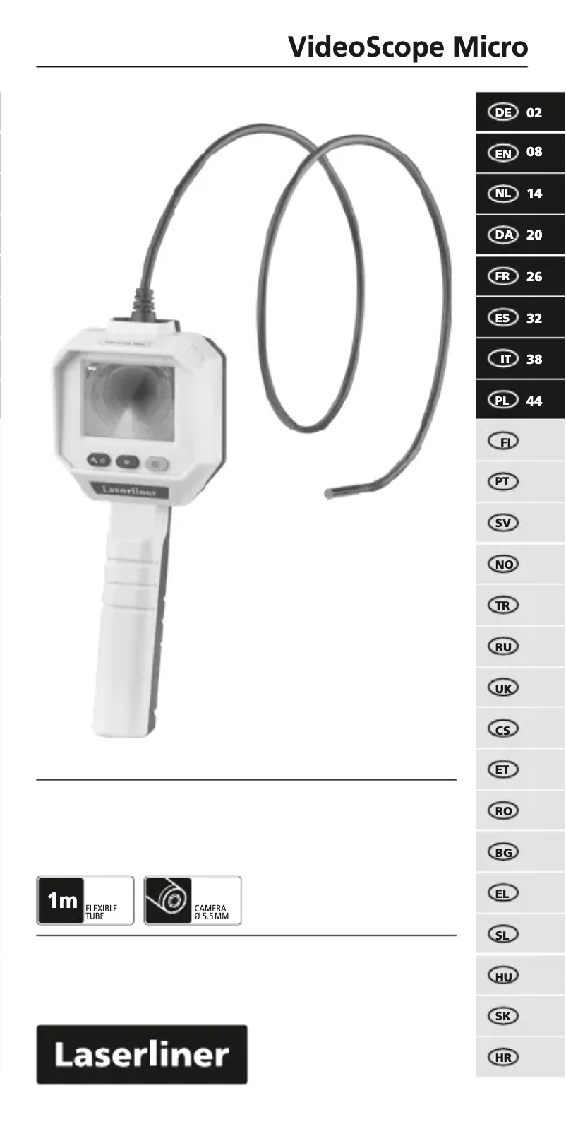 Página 1 del manual Manual de usuario Laserliner VideoScope Micro