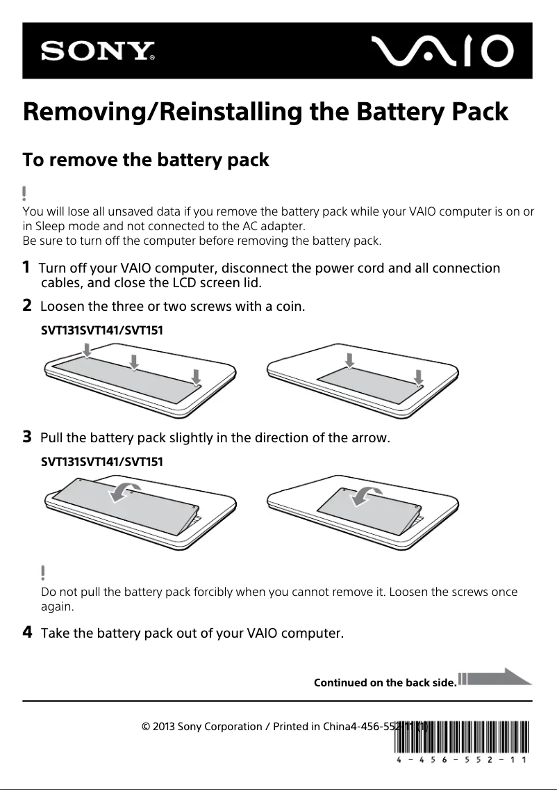 Página 1 del manual Guía de instalación Sony Vaio Tab 14 SVT141290X