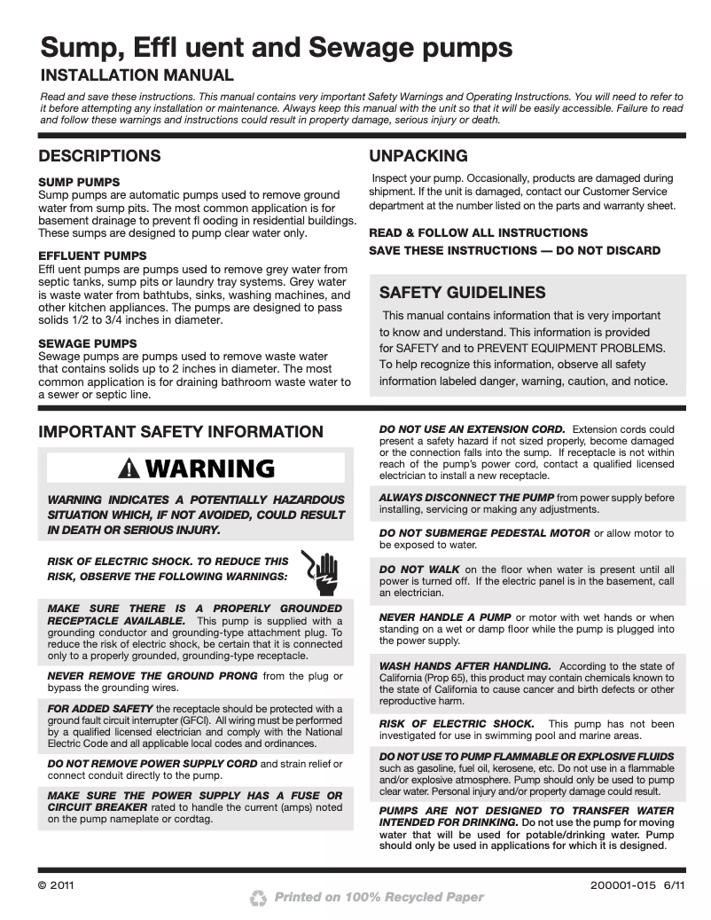 Imagen de la primera página del manual del dispositivo CDU980E