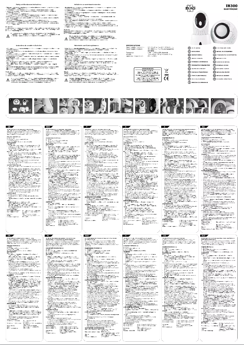 Imagen de la primera página del manual del dispositivo IB 300