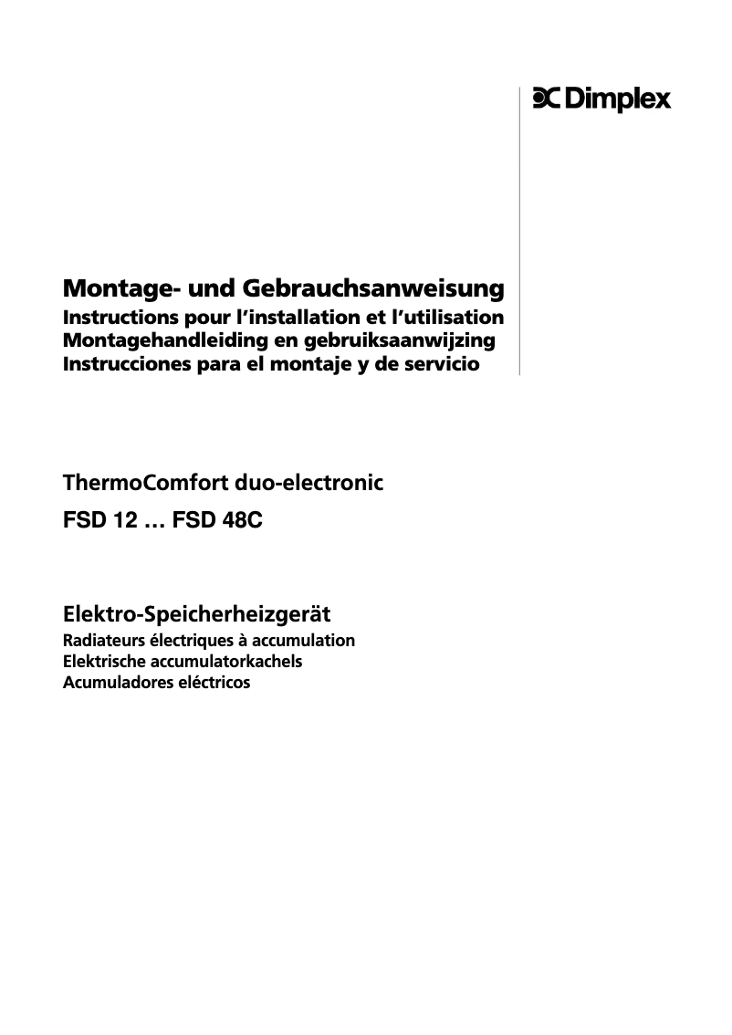 Imagen de la primera página del manual del dispositivo FSD 36C