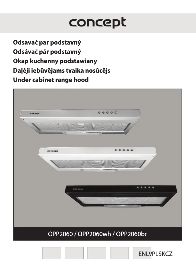 Página 1 del manual Manual de usuario Concept OPP2060WH