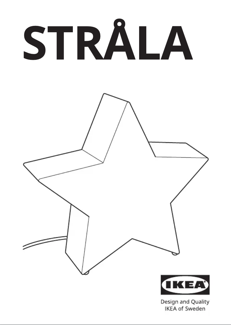 Página 1 del manual Manual de usuario Ikea STRÅLA 605.330.76