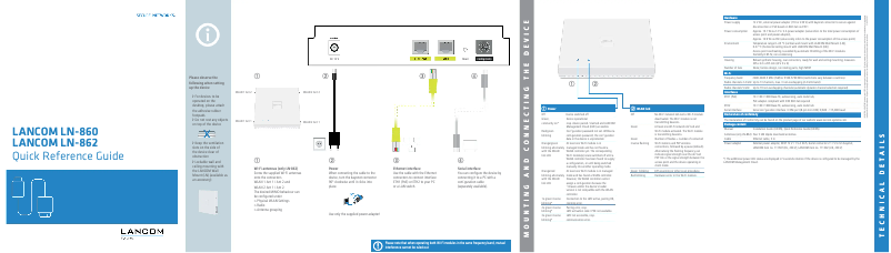 Página 1 del manual Manual de usuario Lancom LN-862