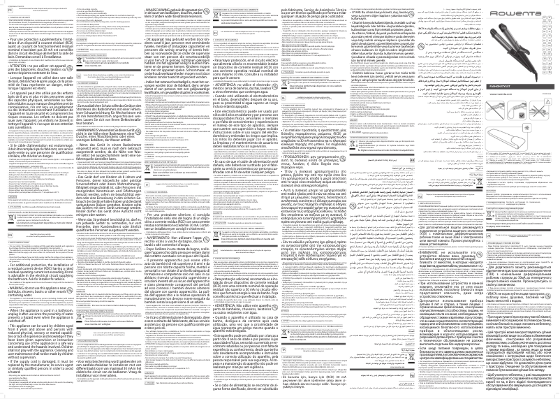 Página 1 del manual Manual de usuario Rowenta Fashion Stylist CF4512