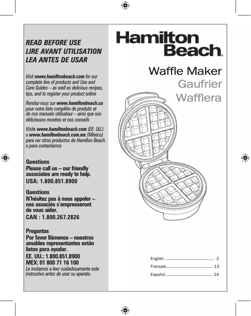 Imagen de la primera página del manual del dispositivo 26071