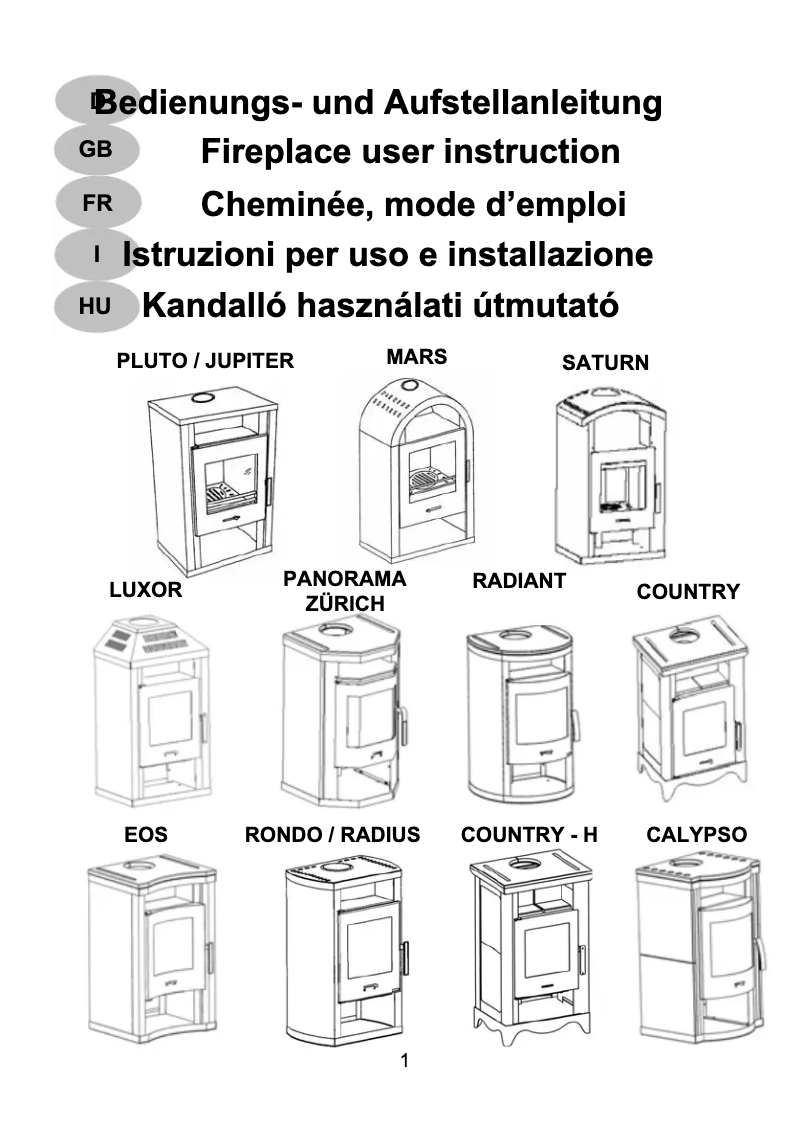 Página 1 del manual Manual de usuario Wamsler Radiant