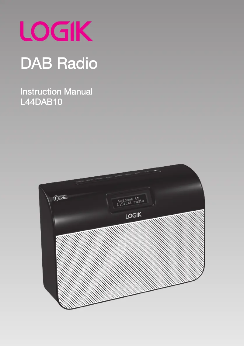 Imagen de la primera página del manual del dispositivo L44DAB10