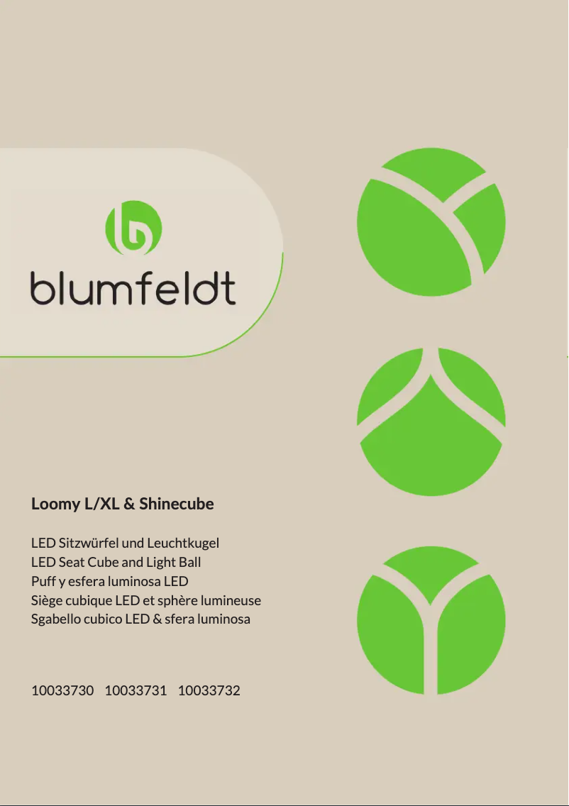 Página nº 1 - Manual de usuario Blumfeldt Loomy XL