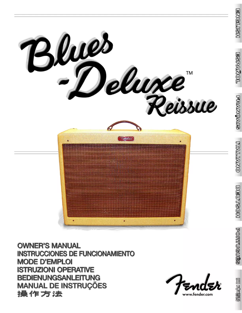 Página nº 1 - Manual de usuario Fender Blues Deluxe Reissue