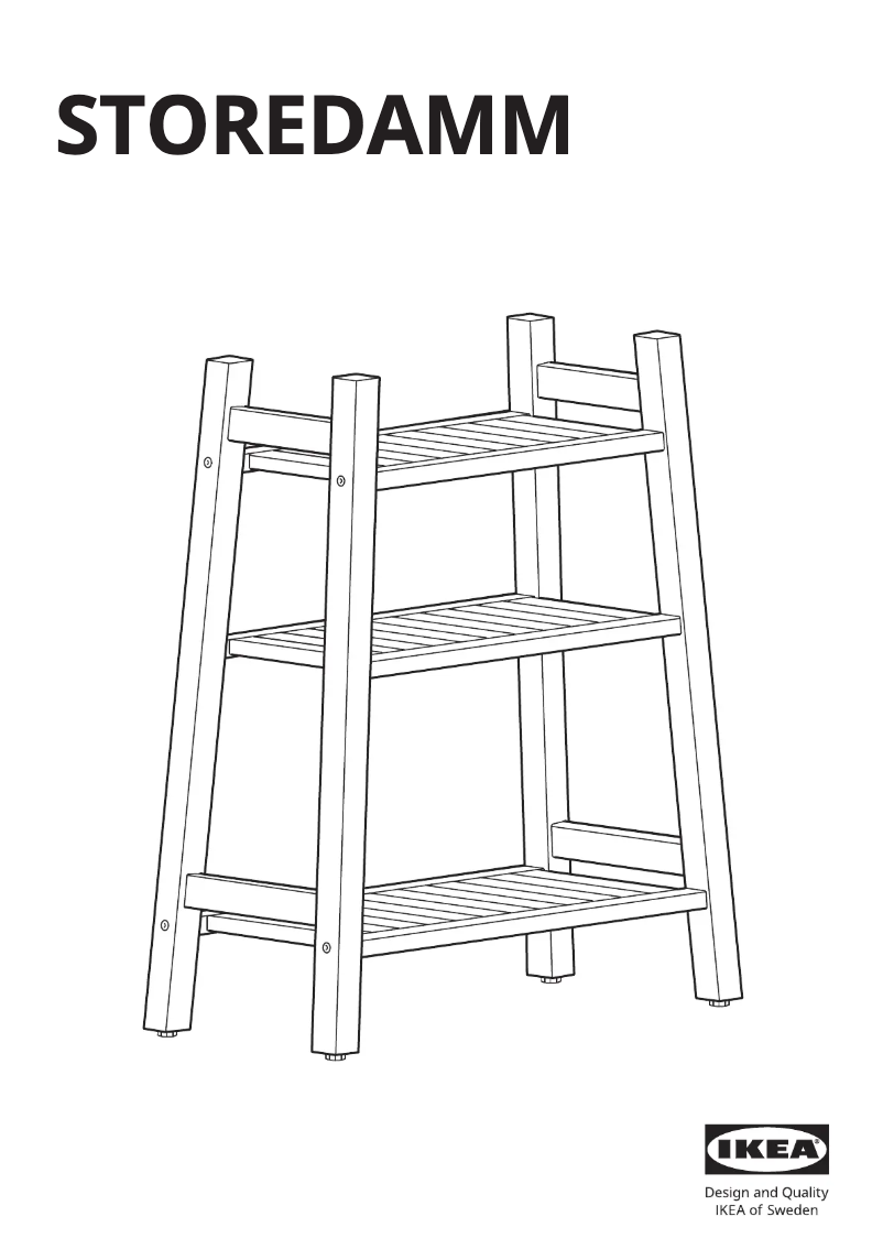 Página 1 del manual Manual de usuario Ikea STOREDAMM 305.761.66