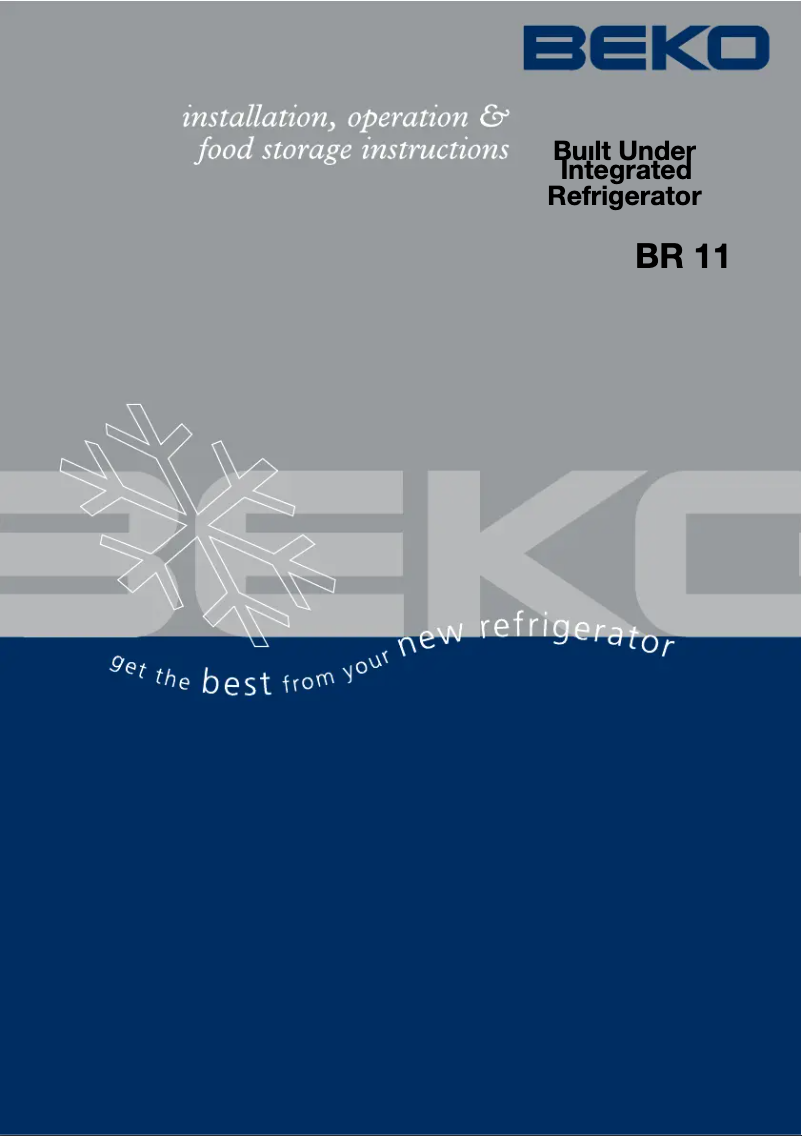 Página 1 del manual Manual de usuario Beko BR 11