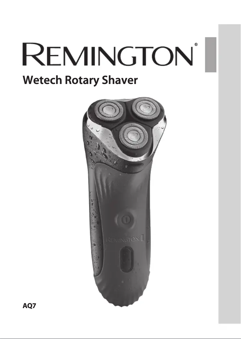 Página 1 del manual Manual de usuario Remington AQ7