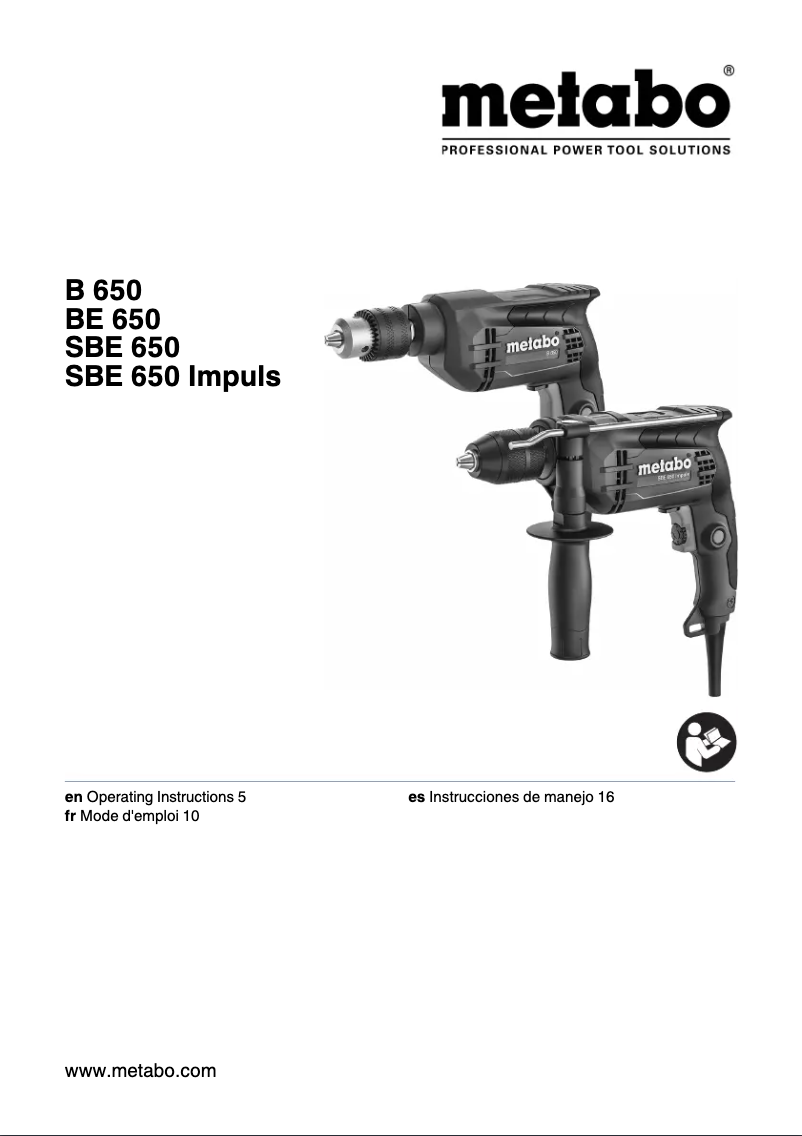 Imagen de la primera página del manual del dispositivo SBE 650