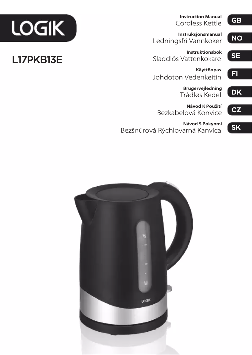 Imagen de la primera página del manual del dispositivo L17PKB13E