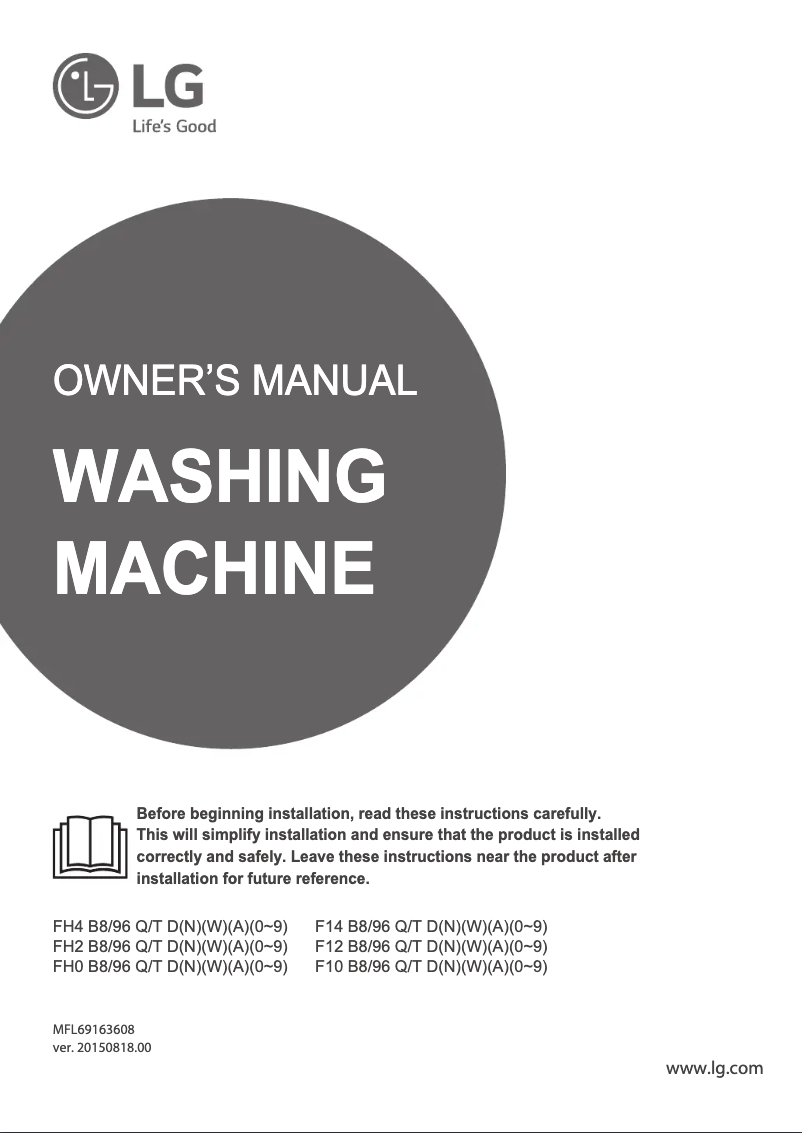 Imagen de la primera página del manual del dispositivo F10B8