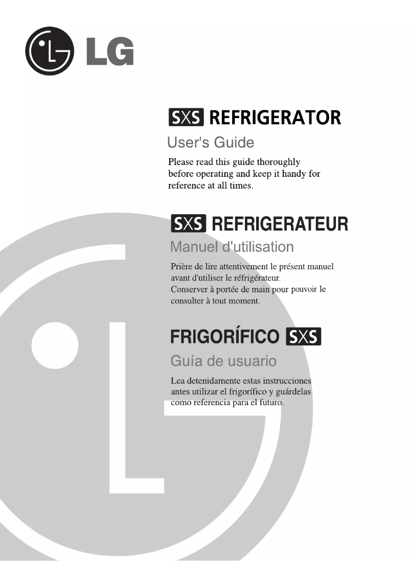 Imagen de la primera página del manual del dispositivo GR-B197RGQ
