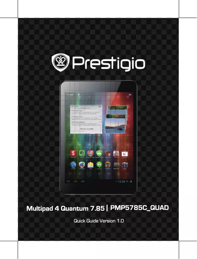 Imagen de la primera página del manual del dispositivo Multipad 4 Quantum 7.85 PMP5785C_QUAD
