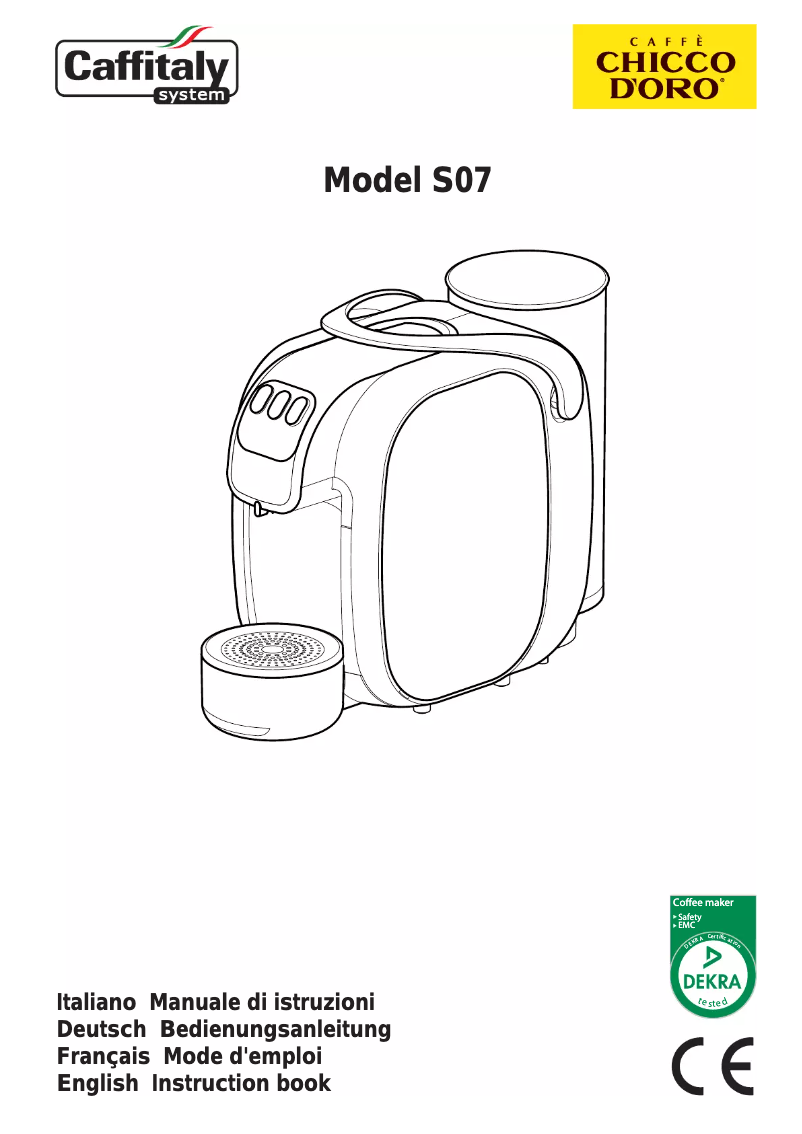 Imagen de la primera página del manual del dispositivo Murex S07