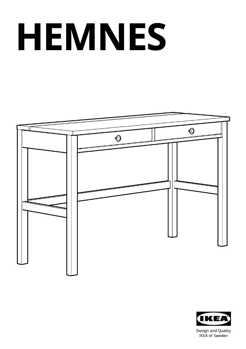 Página 1 del manual Manual de usuario Ikea HEMNES 005.349.55