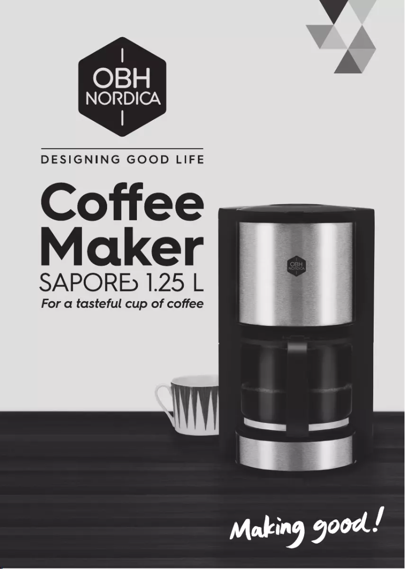 Imagen de la primera página del manual del dispositivo Sapore