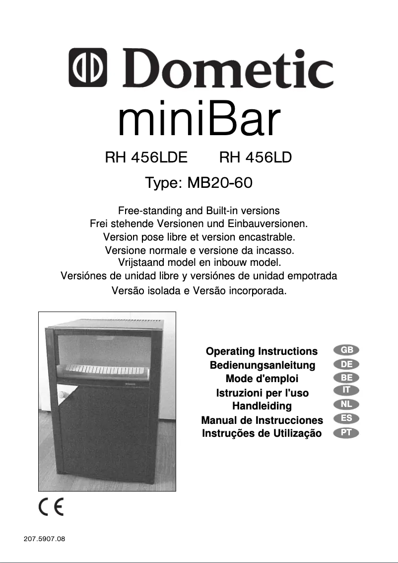 Página 1 del manual Manual de usuario Dometic RH 456 LDE