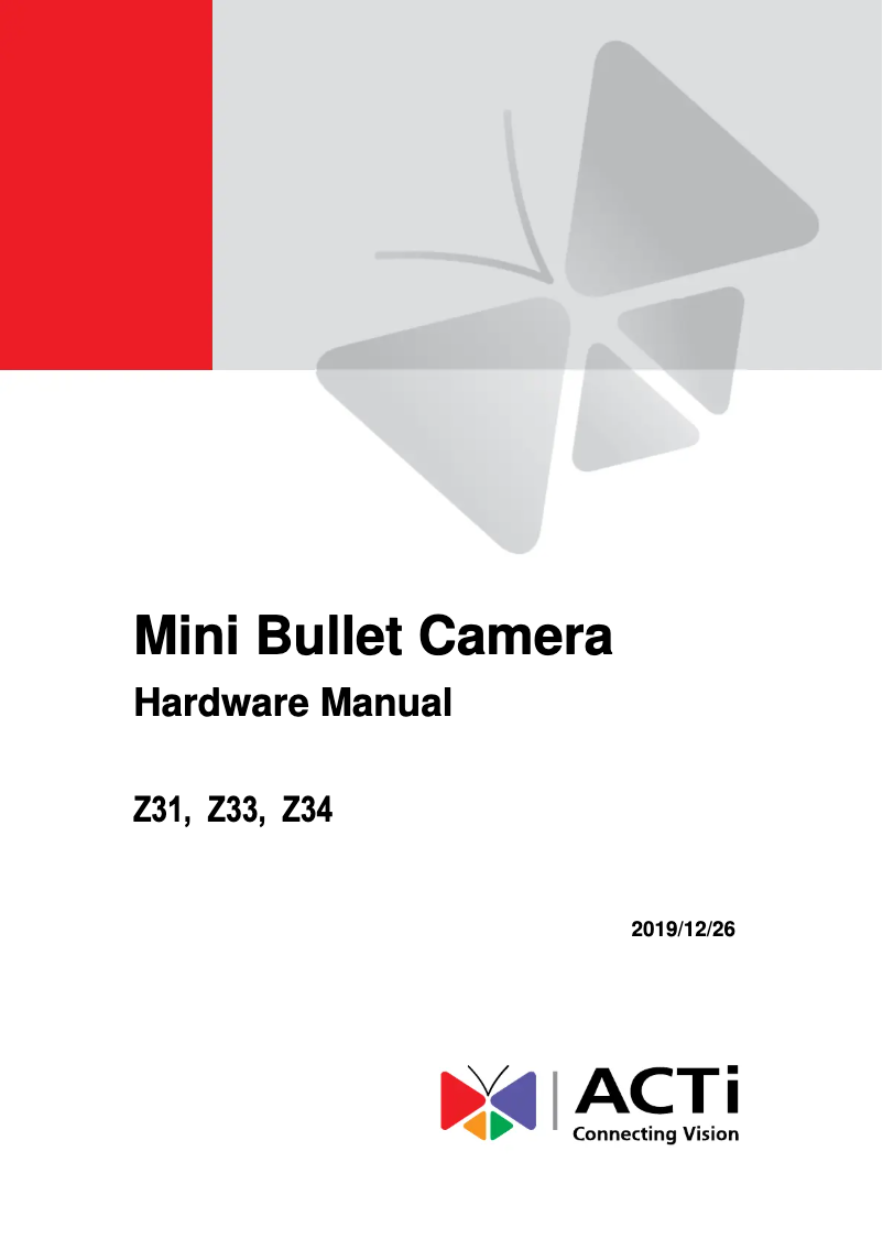 Página 1 del manual Manual de usuario ACTi Z36