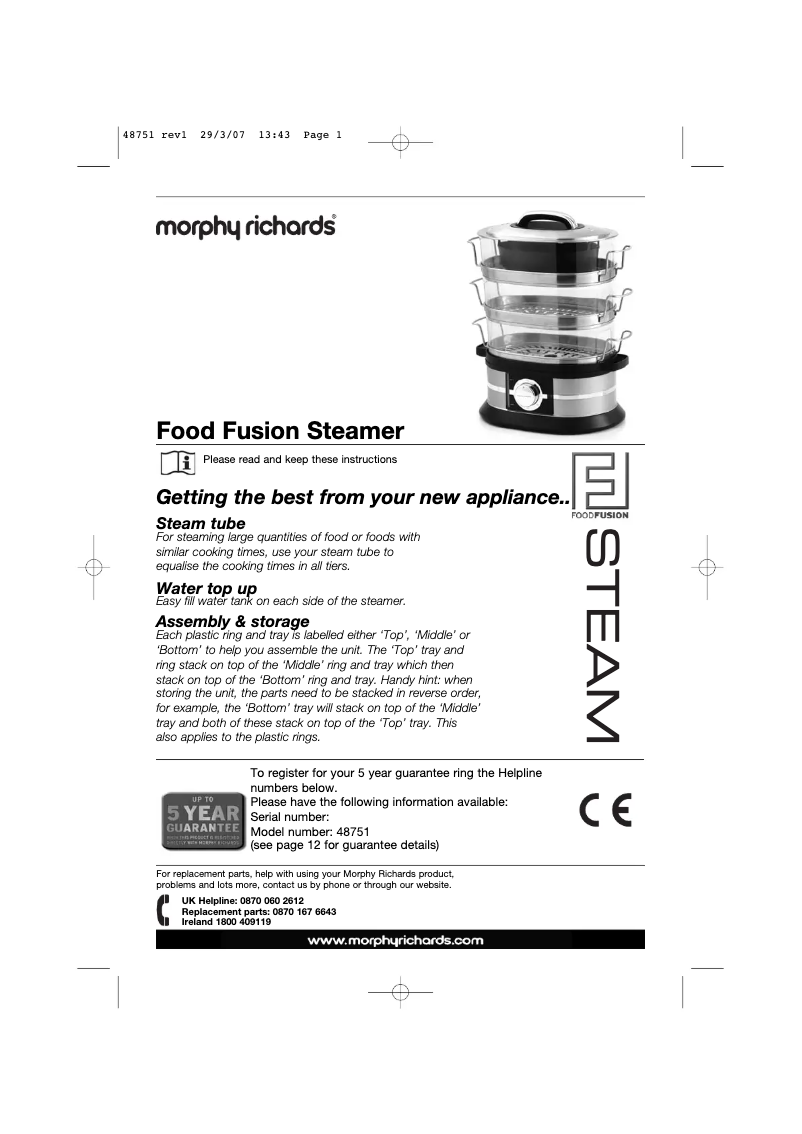 Imagen de la primera página del manual del dispositivo 48751