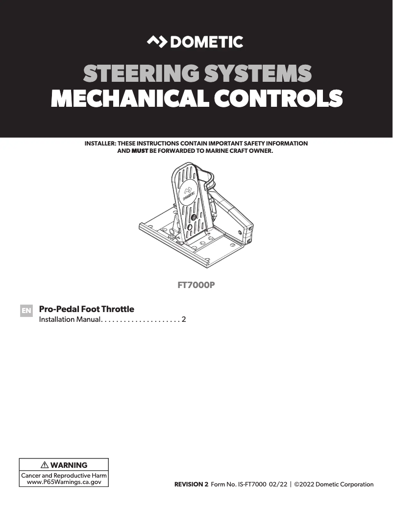 Imagen de la primera página del manual del dispositivo FT7000P