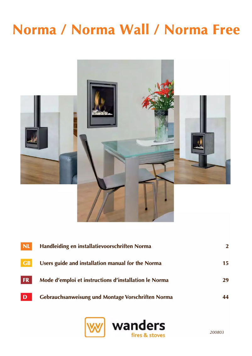Imagen de la primera página del manual del dispositivo Norma Free