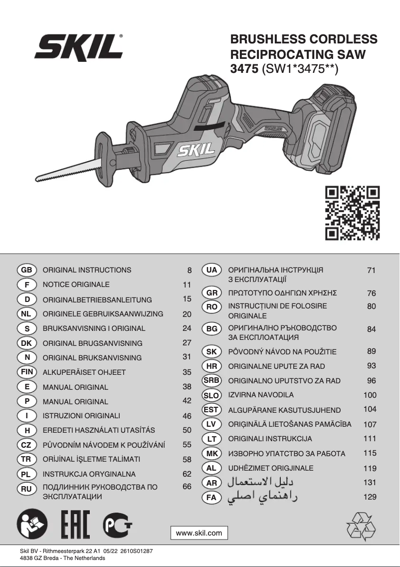 Página 1 del manual Manual de usuario Skil 3475 FA