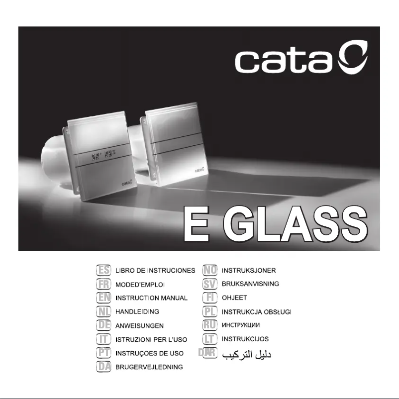 Página 1 del manual Manual de usuario CATA E-100 GSTH