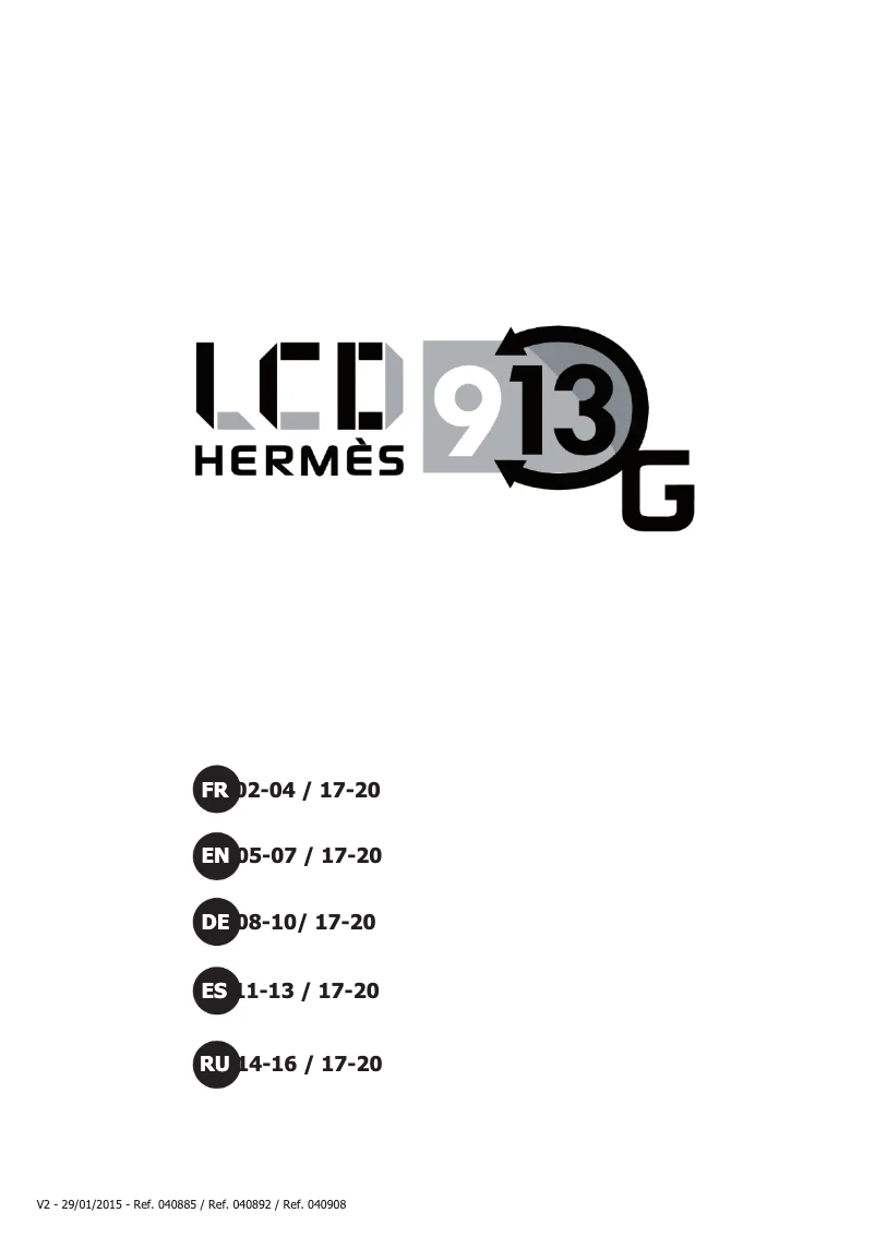 Imagen de la primera página del manual del dispositivo LCD Promax 9-13 G