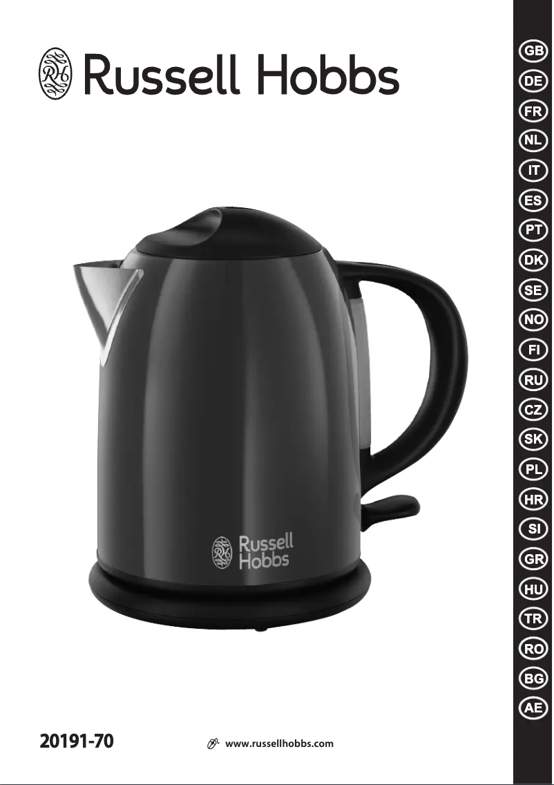 Página 1 del manual Manual de usuario Russell Hobbs 20191-70