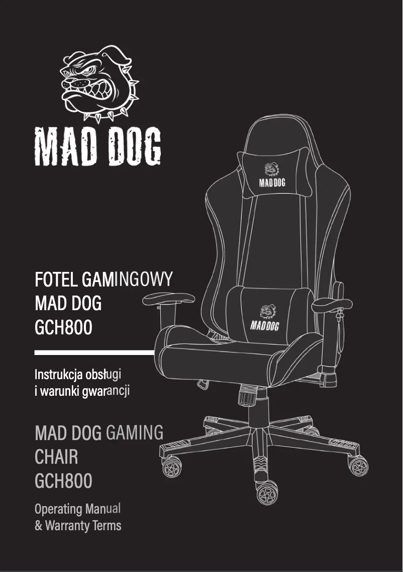 Página nº 1 - Manual de usuario Mad Dog GCH800 RGB Czarny