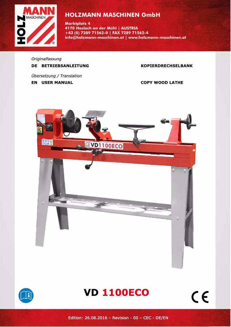 Página 1 del manual Manual de usuario Holzmann VD 1100ECO